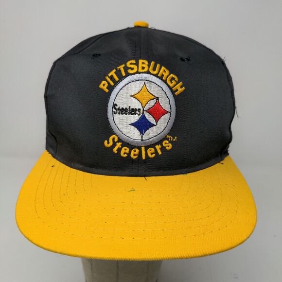 Team NFL Men's Snapback Hat Black Size OSFA Embroidered Pittsburgh Steelers Logo - Picture 3 of 12